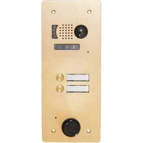 Plaque video alu 2 bp 2VOICE champagne URMET V83/102CH