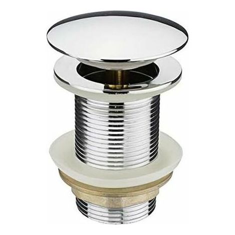 Washbasin drain plug without overflow - Diameter 62mm, Thread G1 1/4 (1/4)