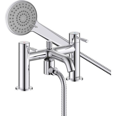 Bristan Molida Bath Shower Mixer Tap Pillar Mounted - Chrome