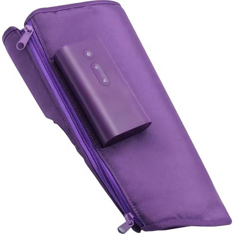 Massaggiatore multifunzionale per gambe, tre impostazioni di riscaldamento, rilassa i muscoli, 3 modalità di massaggio, colore viola. (1/2)