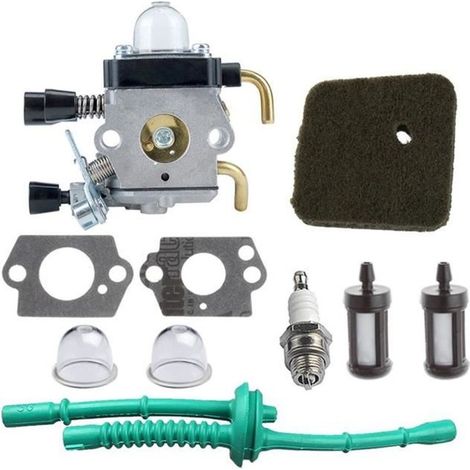 Carburateur avec Filtre à Air et Tuyau d'Essence pour Débroussailleuse FS38 FS45 FS46 FS55 KM55 HL45 FS45L FS45C FS46C (1/4)
