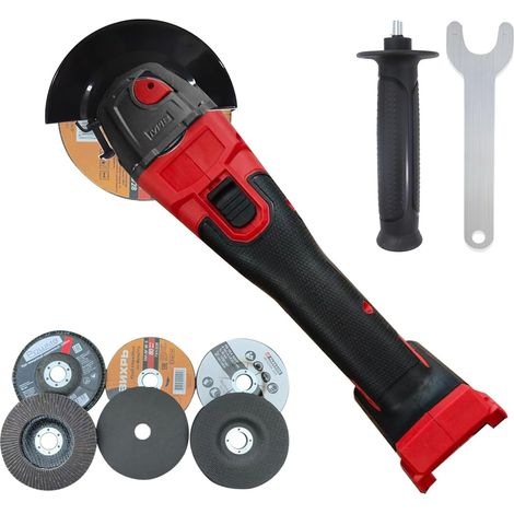 Milwaukee 18V Akku-Winkelschleifer, 125 mm, 12.000 U/min, bürstenloser Schleifer mit M14- bis 5/8"-11-Aufnahme, zum Schneiden, Schleifen und Polieren
