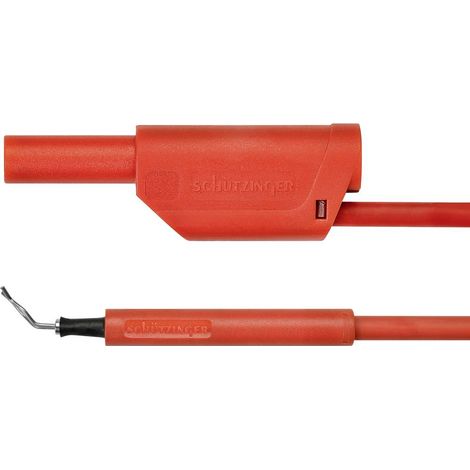 Schützinger Cordon adaptateur mâle 4 mm pointe de test 50.00 cm rouge 1 pc(s)
