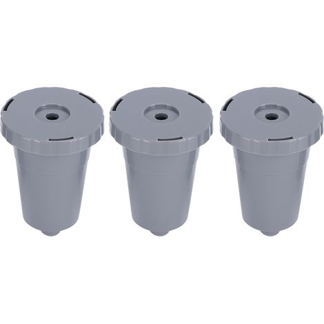 Ensemble de 3 capsules de café rechargeables, filtres à café réutilisables, goupillon et cuillère, compatibles avec les machines Keurig. (1/5)