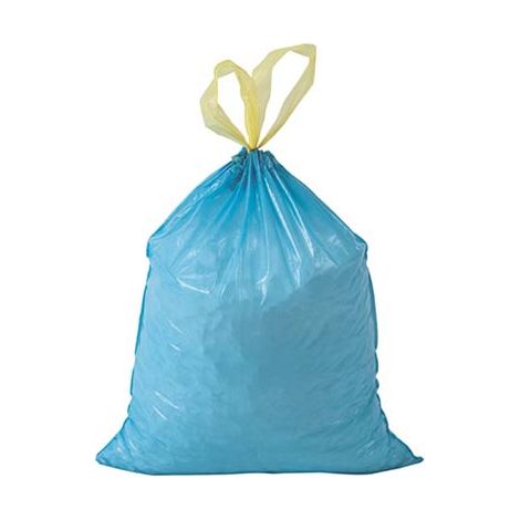 SACCO IMMONDIZIA CASA + MANIGLIE - AZZURRO CM 55X65 CF=PZ 15- 60 confezioni