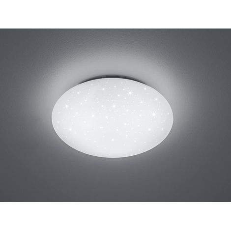 LED Deckenleuchte, Deckenschale PUTZ Sternenhimmel Kunststoff Weiß Ø 27cm IP44 (1/5)