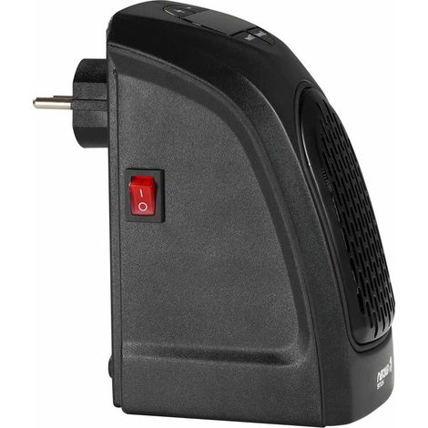 Riscaldatore a parete Thinia Home Mini Plug-In 400W Nero