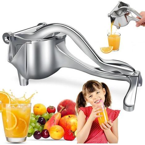 Presse Agrumes Manuel Aluminium, Extracteur De Jus Avec Poignée Ergonomique, Diy Presse à Fruits Pour Orange/Citron/Fruits, Presse-Citron Manuel Pour Cuisine, Bar, Bar à Jus (1/5)