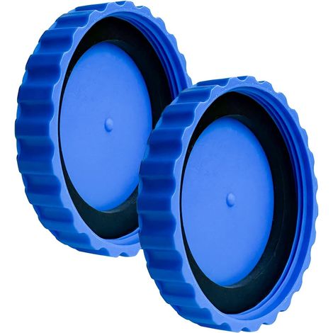 2 x Winter Swimming Pool Plugs - Frost Resistant and Waterproof for Fittings with Matching Joints (Blue) (1/5)