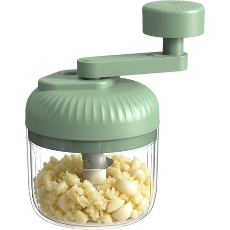 Hachoir à ail manuel, peu encombrant, sans électricité, mini presse-ail pour la cuisine, pour le gingembre, le piment, la viande, les oignons, les salades, et pour les cuisiniers amateurs et les passi (1/5)