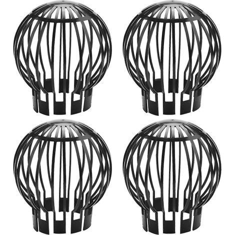 Lot de 4 filtres et crépines pour gouttières, empêchant l'obstruction par les feuilles, les branches et la mousse du toit. (1/5)