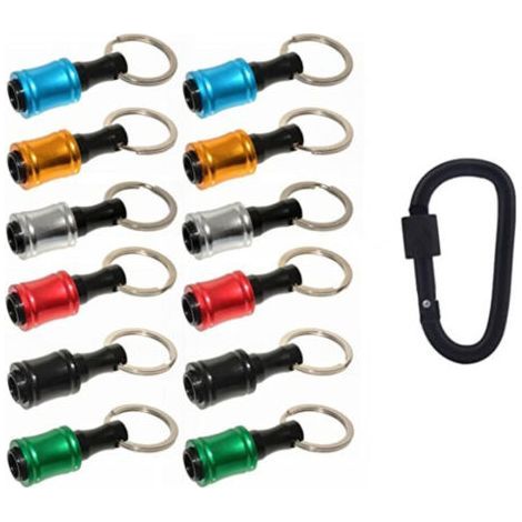 12-piece set includes 1/4 inch (6.35 mm) bit holders and hexagon socket impact driver bit holders, wrench extensions, quick release and (1/4)