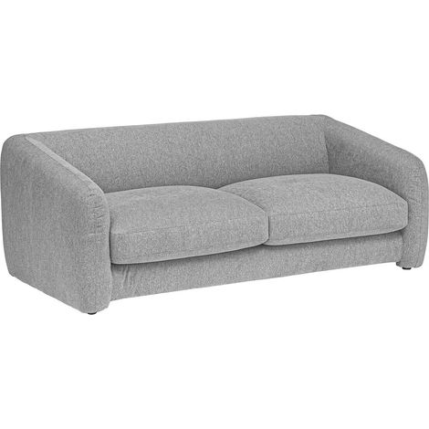 Lit Canapé convertible 3 places, coloris Gris souris - Longueur 198 x Profondeur 98 x Hauteur 73 cm (1/3)