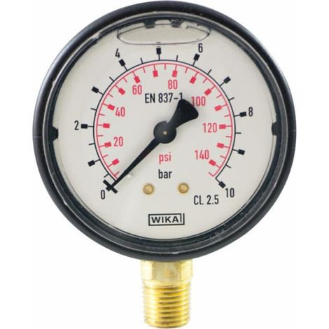 Manomètre à bain de glycérine 0 - 10 bars - M 1/4"