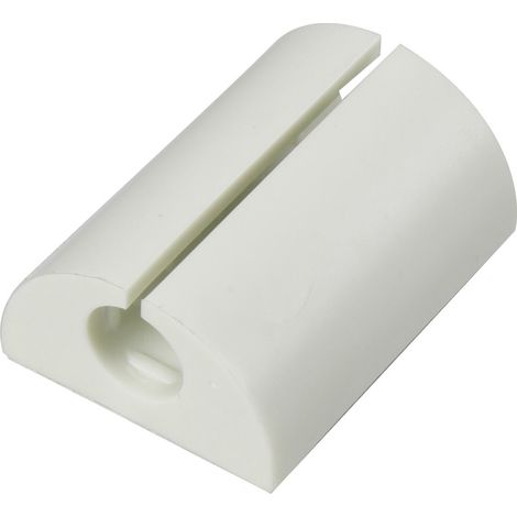TRU COMPONENTS  Kabelclip  1226944 Bündel-Ø-Bereich 18 mm (max)  für Winkelmontage Weiß 1 St.