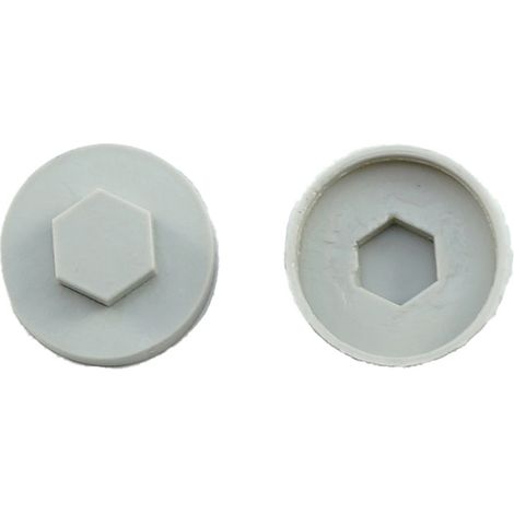 Jcp Fixings Goosewing Grey Cover Caps - 16mm - Box of 1000
