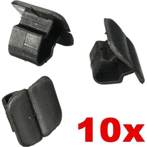 NEUFU 10Pcs Clips Fixation Agrafe Isolation Plastique Capot Pour VW 1H5863849A01C Neuf (1/3)