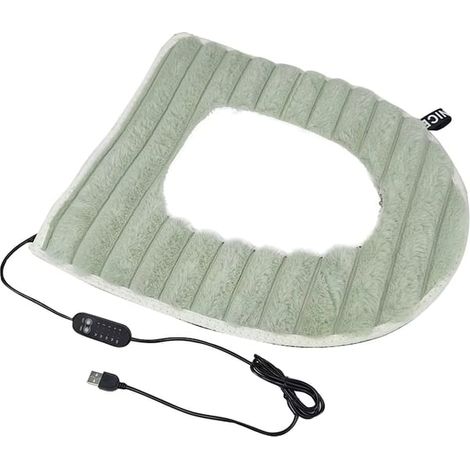 Housse de siège de toilette chauffante USB 5 V 2 A - Température constante réglable - Coussin réutilisable (1/5)