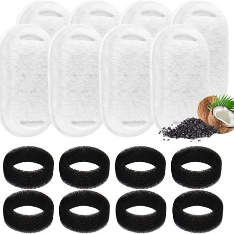 Lot de 8 filtres pour fontaine à eau pour chat – Purifie l'eau (filtres/éponges de rechange) (1/5)