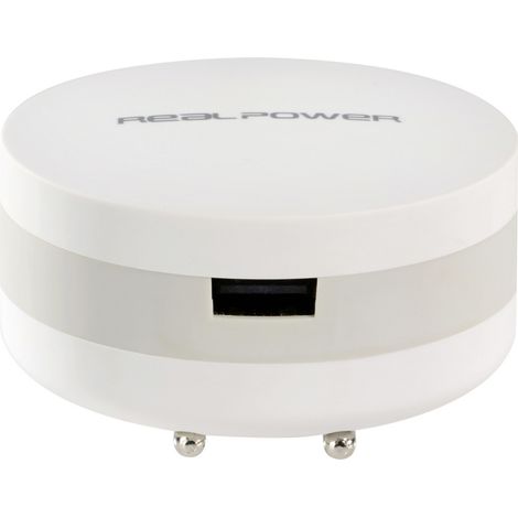 RealPower PBC-1800 Powerbank 1800 mAh Li-Ion Weiß (1/5)