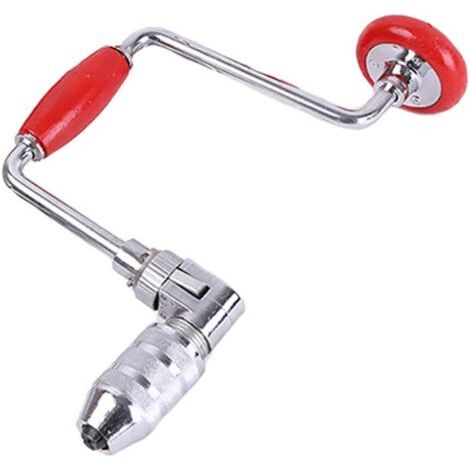 Chignole À Manivelle Vilebrequin,Perceuse À Main Perceuse À Manivelle Manuelle Avec Un Peu,Attache De Charpentier Pour Acrylique En Plastique En Bois,2jaw,12inch (1/4)