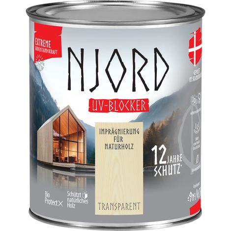 NJORD Holzschutz Beständig UV Blocker Farblos - 0,75L