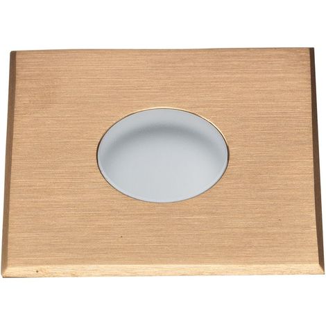 Encastré de sol extérieur ZEPH 1 230V carré bronze bleu 2W - EUROPOLE - 55034BR