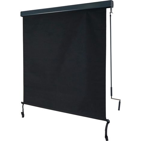 Store enrouleur vertical HWC-F42, store extérieur, Protection anti-UV 50 - 250x140 cm, anthracite (1/4)