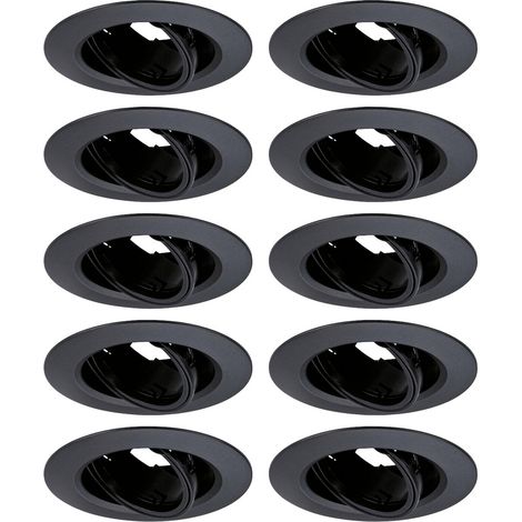Paulmann 92117  Einbauleuchte 10er Set   GU10  Schwarz