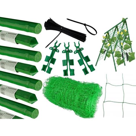 Supporto TG71983 con struttura a rete per piante rampicanti 120x160 cm cetrioli fagioli (1/4)