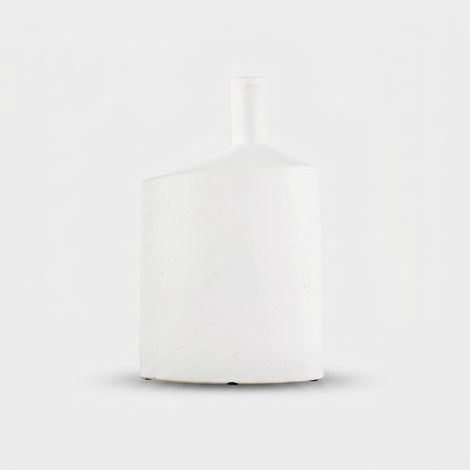 Vaso bottiglia basso in ceramica da arredo Verga L (1/2)
