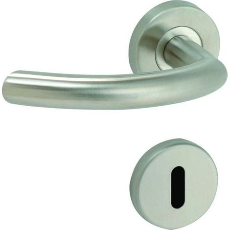 Set Linox 491-Rosette Edelstahl Beinstütze Doppel