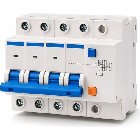 4P 50A AC230-400V 6kA RCBO curve C EN61009 (1/5)