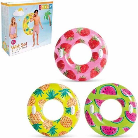 TRADE SHOP - Ciambella Salvagente Tropicale Frutta Estiva Con Maniglie 107cm Assortiti 56261 - (1/5)