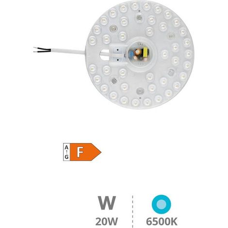Placa LED con imán para plafones 20W 6500K (1/4)