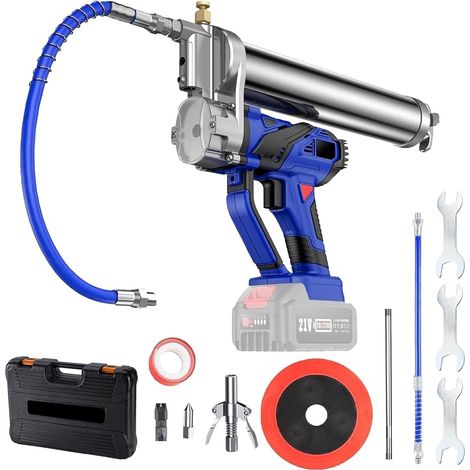 Battery Grease Gun for Makita, Electric Grease Gun Kit with Hose and Quick Release Coupling, 10000 PSI Cordless Electric High Pressure Grease Gun Compatible with Makita 18 V Battery (Without Battery) (1/5)