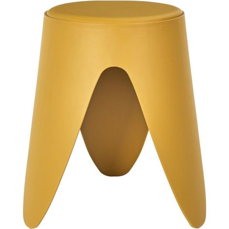 Tabouret EVE jaune moutarde (1/3)