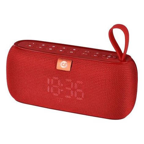 Coolsound clock altavoz bluetooth 10w - funcion reloj - autonomia hasta 4h - usb, microsd - manos libres - resistencia al agua ipx4