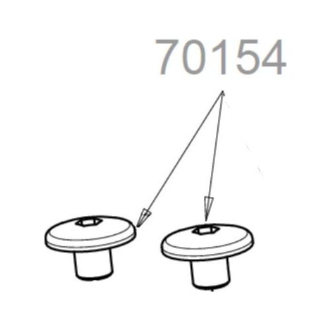 Vis de fixation pour élagueur OR800V Outils Wolf (lot de 2)