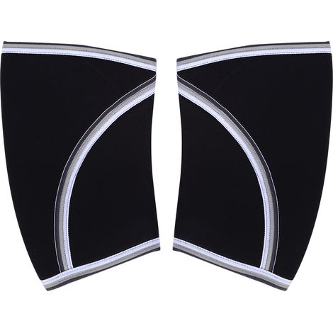 1 paire de manchons de genoux rembourrés respirants pour musculation fitness sport (Noir M) (1/5)