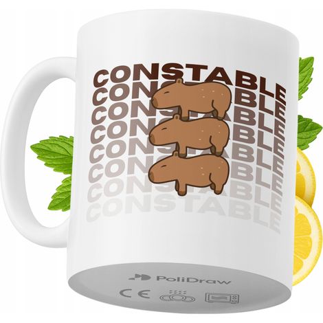 Lustige Kaffeetasse mit witzigem Textdesign für Polizisten – ideal für Geburtstage, Namenstage, Feiertage und besondere Anlässe. Hochwertige Tasse für Zuhause, Büro und Arbeit. Farbe: Weiß, 330 ml.