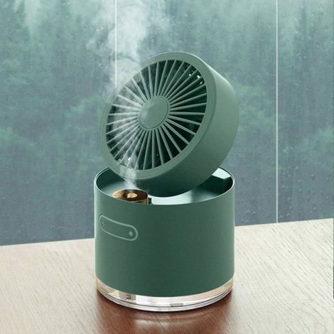 Climatiseur Portable Mini Cooler USB - Pliable, Refroidissement Pulvérisation, Direction Vent Réglable, Humidificateur-Ventilateur (1/4)