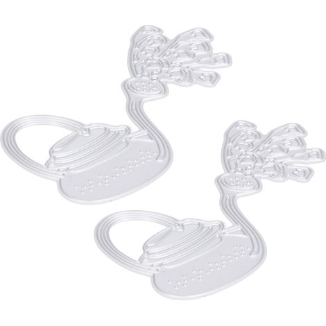 Boîte de découpe en métal en 2 pièces pour motifs d'arrosoirs : cadre de découpe et de gaufrage pratique et facile à réaliser soi-même, idéal pour le scrapbooking.