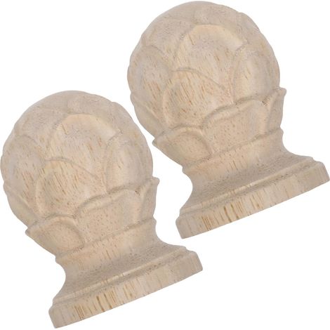 Lotus Bettpfostenkappen 2 Stück 4 3