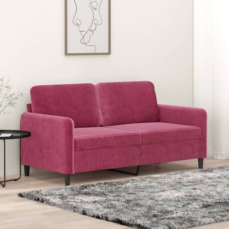 2-Sitzer-Sofa Weinrot 140 cm Samt vidaXL (1/5)