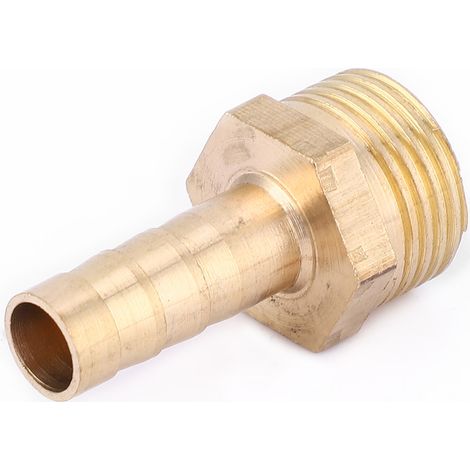 Lot de 5 raccords à embout cannelé mâle G3/8 en laiton, 8 mm (1/5)