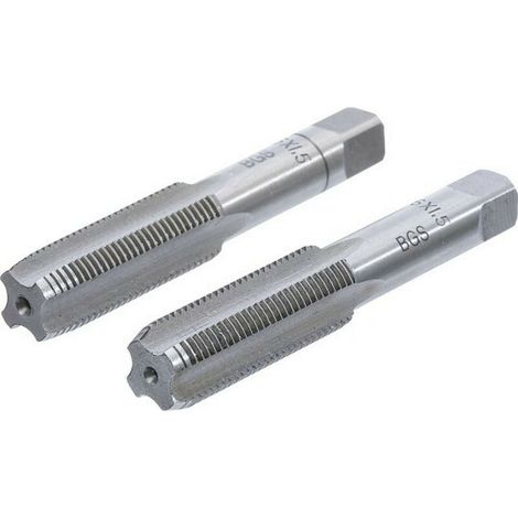 Taraud M16 x 1.50 mm - Acier à outils GCr15 - Ébaucheur et finisseur - Pour filetage précis - Lot de 2