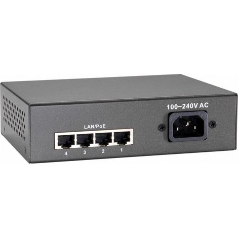 LevelOne FEP-0511 switch di rete Fast Ethernet (10/100) Supporto Power over Ethernet (PoE) Grigio (1/3)