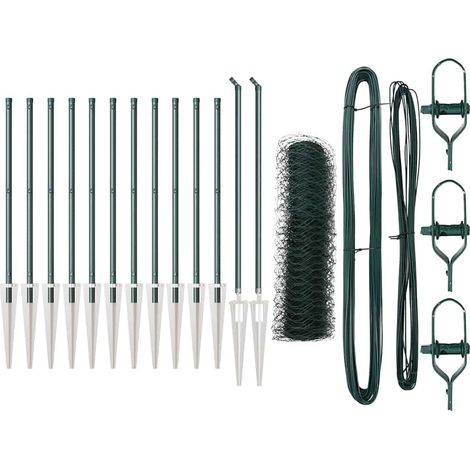 Maison Exclusive - Schweißdrahtzaun mit Spikes 25 x 0,5 m (B x H)
