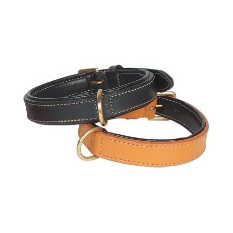Collier cuir double confort nt 45cm 25mm